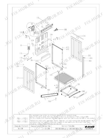 Схема №2 BEKO BR 9441 CTA (6648483100) с изображением Фиксатор для плиты (духовки) Beko 110261031